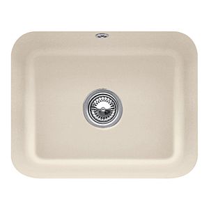 Villeroy et Boch avec garniture de vidage sous plan 670601AM match0, commande manuelle, kit de montage, Amande