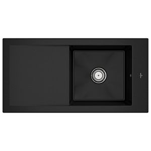 Villeroy & Boch Timeline Einbauspüle 679001J0 mit Ablaufgarnitur und Handbetätigung, Chromit