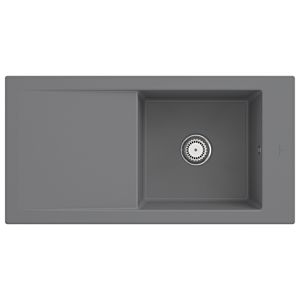 Villeroy & Boch Timeline Einbauspüle 679001SL mit Ablaufgarnitur und Handbetätigung, Stone