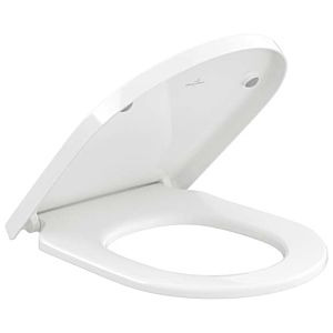 Villeroy &amp; Boch Subway 3.0 toilet seat 8M42S101, stainless steel hinges, with QuickRelease and soft-closing mechanism, alpine white
