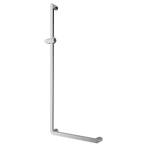 Villeroy and Boch Vicare grab bar 92171261 120 x 50 cm, chrome-plated aluminum, reversible, 90 °, with shower holder