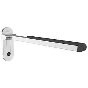 Villeroy und Boch Vicare Desing Klappgriff 92171661 65 cm, Edelstahl verchromt, weiche Auflage und Aushängemechanismus