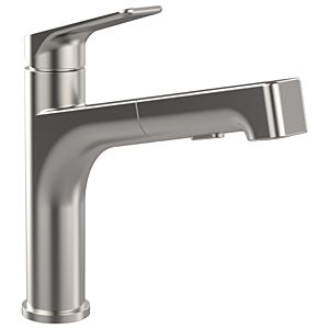 Villeroy und Boch Spültisch-Einhebelmischer 928200LC schwenkbarer Strahlregler, Edelstahl massiv