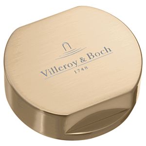 Villeroy et Boch capuchon 94052603 or, Inox solide, rond, pour poignée tournante simple