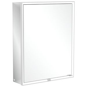 Villeroy et Boch My View Now armoire de toilette A4556L00 60 x 75 x 16,8 cm, 2000 gauche, éclairage LED, porte match2, avec interrupteur à capteur