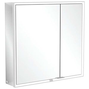 Villeroy et Boch My View Now armoire miroir A4578000 80 x 75 x 16,8 cm, éclairage LED, 2 portes, interrupteur marche / arrêt