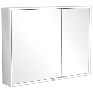 Villeroy et Boch My View Now armoire miroir A4581000 100 x 75 x 16,8 cm, éclairage LED, 2 portes, avec interrupteur marche/arrêt