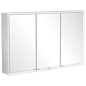 Villeroy and Boch My View Now built-in mirror cabinet A4581200 120 x 75 x 16.8 cm, LED lighting, 3 doors, with on / off switch