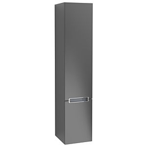 Villeroy & Boch armoire Subway 2.0 Villeroy & Boch A70910PD 35x165x37cm, gauche, poignée chromée, laqué noir mat