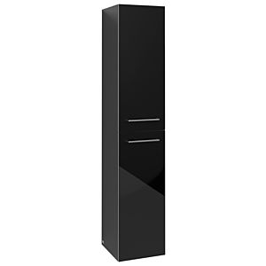 Villeroy & Boch Avento Hochschrank A89400B3 35x176x37cm, Crystal Black, Anschlag links
