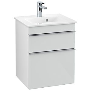 Villeroy und Boch Venticello Waschtisch-Unterschrank A92201RE 46,6 x 59 x 42,5 cm, Griff Chrom, Glass Glossy White