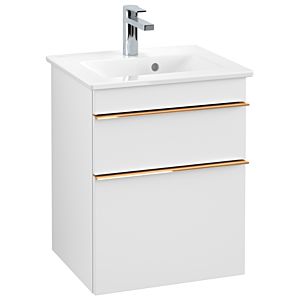 Venticello Villeroy et Boch vasque A92205MS 46,6 x 59 x 42,5 cm, poignée en cuivre, White Matt
