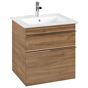 Villeroy und Boch Venticello Waschtisch-Unterschrank A92301RH 55,3x59x50,2cm, Griff Chrom, Kansas Oak