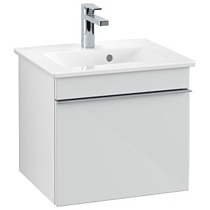 Venticello Villeroy et Boch vasque A93101RE 46,6 x 42 x 42,6 cm, poignée chrome, verre Glossy White