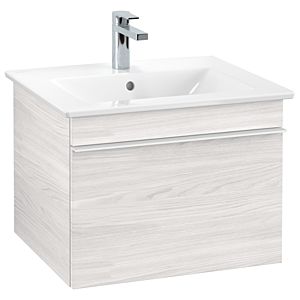 Villeroy and Boch Venticello vanity unit A93202E8 55.3 x 42 x 50.2 cm, white handle, White Wood