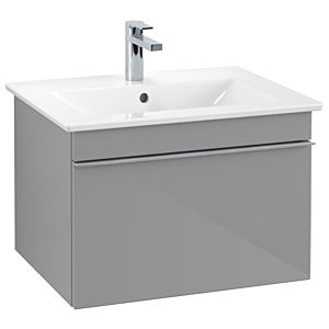 Venticello Villeroy et Boch vasque A93301RA 60,3 x 42 x 50,2 cm, poignée chrome, verre Glossy Grey