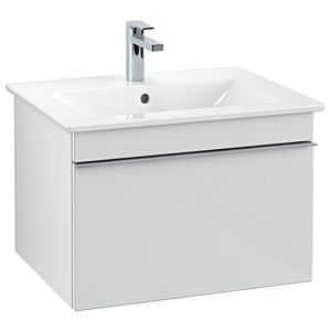 Villeroy and Boch Venticello vanity unit A93301RE 60.3 x 42 x 50.2 cm, handle chrome, glass Glossy White