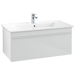 Villeroy and Boch Venticello vanity unit A93502RE 95.3 x 42 x 50.2 cm, handle white, glass Glossy White