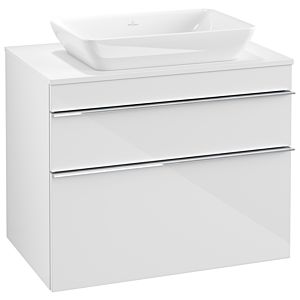 Venticello Villeroy et Boch vasque A94001DH 75,7 x 60,6 x 50,2 cm, poignée chromée, Glossy White