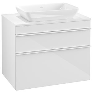 Venticello Villeroy et Boch vasque A94002DH 75,7 x 60,6 x 50,2 cm, poignée blanche, Glossy White