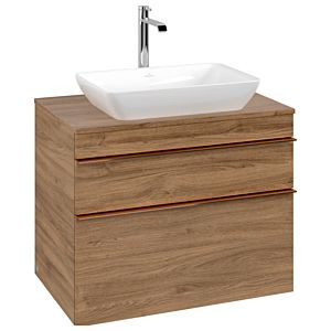 Villeroy and Boch Venticello vanity unit A94005RH 75.7x60.6x50.2cm, handle copper, Kansas Oak