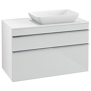 Villeroy and Boch Venticello vanity unit A94301RE 95.7 x 60.6 x 50.2 cm, vanity unit right, handle chrome, glass Glossy White