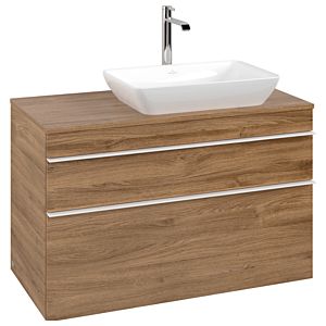 Villeroy and Boch Venticello vanity unit A94302RH 95.7x60.6x50.2cm, washbasin right, handle white, Kansas Oak