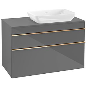 Villeroy and Boch Venticello vanity unit A94305FP 95.7 x 60.6 x 50.2 cm, Glossy Grey