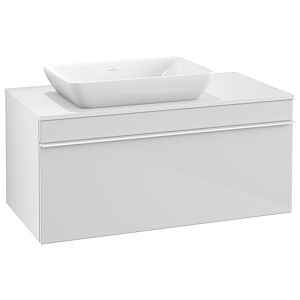 Villeroy and Boch Venticello vanity unit A94702RE 95.7 x 43.6 x 50.2 cm, vanity unit left, handle white, glass Glossy White