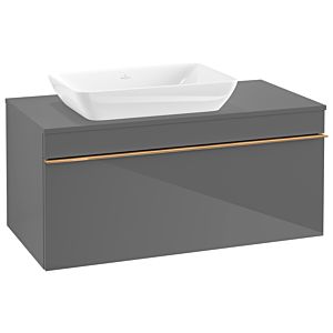 Villeroy and Boch Venticello vanity unit A94705FP 95.7 x 43.6 x 50.2 cm, Glossy Grey