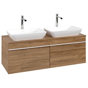 Venticello Villeroy et Boch vasque A94902RH 125,7x43,6x50,2cm, poignée blanche, Kansas Oak