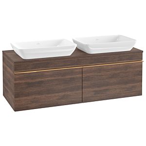 Villeroy and Boch Venticello vanity unit A94905VH 125.7 x 43.6 x 50.2 cm, handle copper, arizona oak