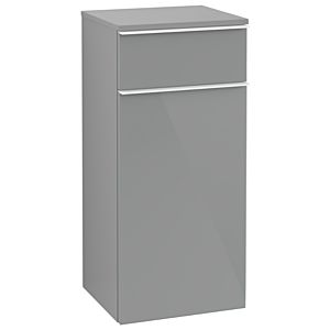 Villeroy and Boch Venticello side cabinet A95012RA 40.4 x 86.6 x 37.2 cm, stop right, handle white, glass Glossy Grey