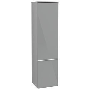 Villeroy et Boch Venticello A95102RA 40,4 x 154,6 x 37,2 cm, gauche, poignée blanche, verre Glossy Grey