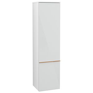 Villeroy and Boch Venticello cabinet A95115RE 40.4 x 154.6 x 37.2 cm, right, handle copper, glass Glossy White