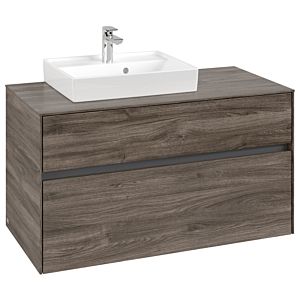 Villeroy and Boch Collaro vanity unit C01400RK 100x54.8x50cm, vanity unit left, Stone Oak
