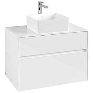 Villeroy and Boch Collaro vanity unit C03700DH 80 x 54.8 x 50 cm, Glossy White