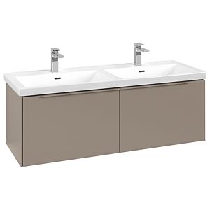 Villeroy and Boch Subway 3.0 vanity unit C567L2VM 127.2x42.9x47.8cm, with LED / handle monochrome, taupe