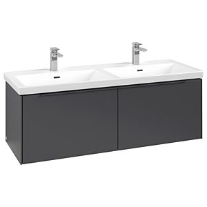 Subway 3.0 Villeroy et Boch vasque C567L2VR 127,2x42,9x47,8cm, avec LED / poignée monochrome, graphite