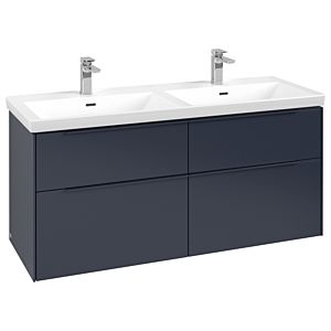 Villeroy und Boch Subway 3.0 Waschtisch-Unterschrank C56802VQ 127,2x56,6x47,8cm, ohne LED/Griff monochrom, marine blue