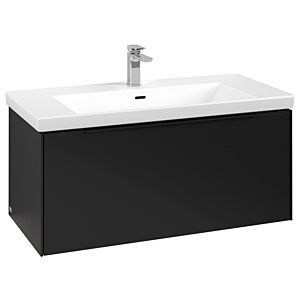 Subway 3.0 Villeroy et Boch vasque C569L1VL 97,3x42,9x47,8cm, avec LED / poignée Noir volcan, noir volcan