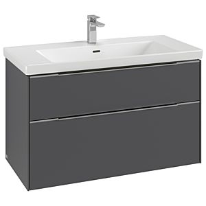 Subway 3.0 Villeroy et Boch vasque C57002VR 97,3x57,6x47,8cm, sans LED / poignée monochrome, graphite