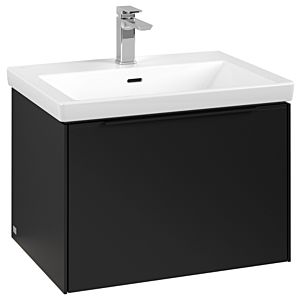 Subway 3.0 Villeroy et Boch vasque C575L1VL 62,2x42,9x47,8cm, avec LED / poignée Noir volcan, noir volcan