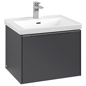 Villeroy and Boch Subway 3.0 vanity unit C577L0VR 57.2x42.9x47.8cm, with LED / handle aluminum glossy, graphite