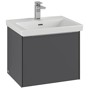 Villeroy und Boch Subway 3.0 Waschtisch-Unterschrank C57902VR 52,3x42,9x44,75cm, ohne LED/Griff monochrom, graphite