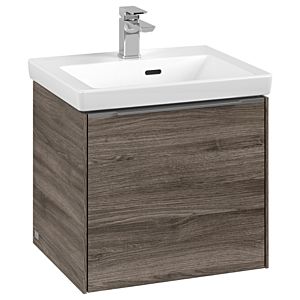 Subway 3.0 Villeroy et Boch vasque C58000RK 47,3x42,9x40,75cm, sans LED / poignée aluminium brillant, chêne stone