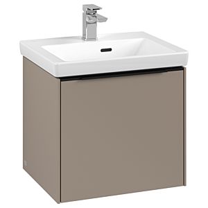 Villeroy and Boch Subway 3.0 vanity unit C58001VM 47.3x42.9x40.75cm, without LED / handle Volcano black, taupe