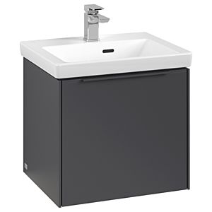 Villeroy und Boch Subway 3.0 Waschtisch-Unterschrank C580L2VR 47,3x42,9x40,75cm, mit LED/Griff monochrom, graphite