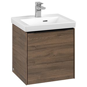 Villeroy and Boch Subway 3.0 vanity unit C58101VH 42.3x42.9x37.75cm, hinge left / handle Volcano black, arizona oak