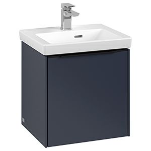 Villeroy and Boch Subway 3.0 vanity unit C58101VQ 42.3x42.9x37.75cm, hinge left / handle Volcano black, marine blue